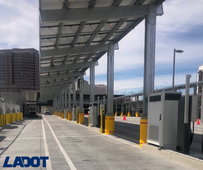 LADOT Downtown Yard electrification project